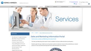 Sales and Marketing Information Portal | Konica Minolta Healthcare ...