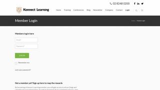 Member Login - Konnect Learning