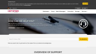 Support Center - Hetzner Online GmbH