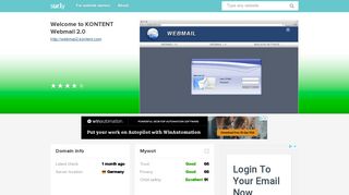 webmail2.kontent.com - Welcome to KONTENT Webmail 2.0 ... - Sur.ly