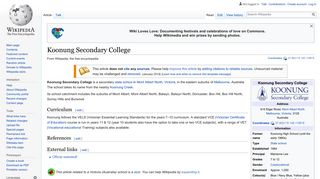Koonung Secondary College - Wikipedia