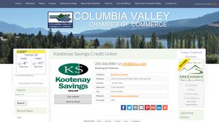 Kootenay Savings Credit Union | Columbia Valley Chamber of ...