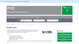 Kooth.com | Plymouth Online Directory