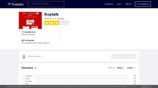 Koptalk Reviews | Read Customer Service Reviews of koptalk.com