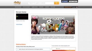 Buy Koram Game game codes, cards and KCoins - Rixty