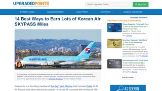 14 Best Ways to Earn Lots of Korean Air SkyPass Miles [2019]