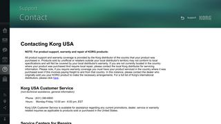 Contact | KORG (USA)