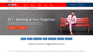 811 Digital Bank Account - Kotak Mahindra Bank