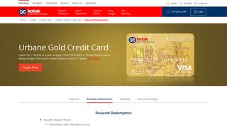 Reward Redemption - Kotak Mahindra Bank