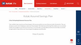 Assured Savings Plan To Secure Your Future | Kotak Life Insurance