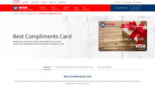 Best Compliments Prepaid Debit Cards by Kotak Mahindra Bank