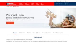 Personal Loan - Kotak Mahindra Bank