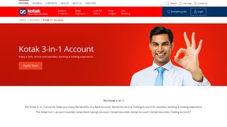 Kotak 3-in-1 Account - Kotak Mahindra Bank
