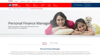 Personal Finance Management Tool by Kotak Mahindra Bank
