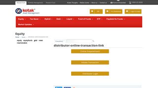 distributor-online-transaction-link - Kotak Equity | Kotak Asset ...