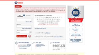 KMBL Net Banking Login - Kotak Mahindra Bank