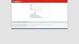 Login Page - Kotak Life