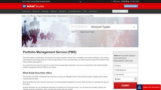 Portfolio Management Services (PMS) | Kotak Securities®