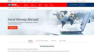 Send Money Abroad - Kotak Mahindra Bank