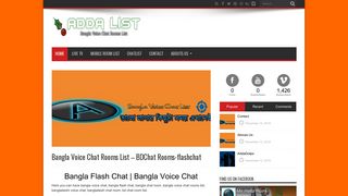 Bangla Voice Chat Rooms List