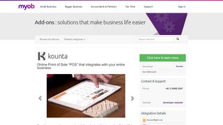 Kounta cloud based POS for MYOB AccountRight Live | add on to your ...