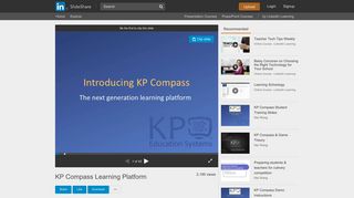 KP Compass Learning Platform - SlideShare