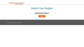 Select Region - Kaiser Permanente Vision Essentials