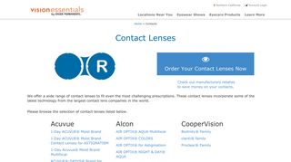 Contacts - Kaiser Permanente Vision Essentials