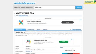 kpahr.com at WI. Welcome to KPA - Website Informer