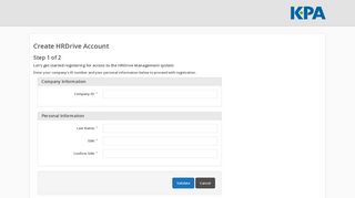 Create HRDrive Account - kpahrm.com