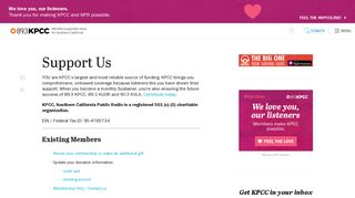 Support Us | 89.3 KPCC