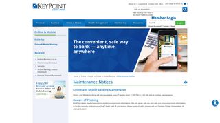 Online Banking Maintenance & Security | KeyPoint Credit Union