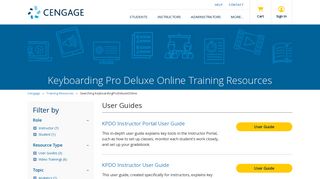 Keyboarding Pro Deluxe Online - Training Resources - Cengage