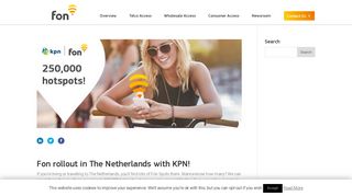 Fon rollout in The Netherlands with KPN! - Fon: The global WiFi network