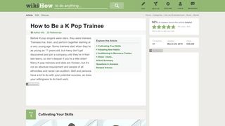 The Best Way to Be a K Pop Trainee - wikiHow