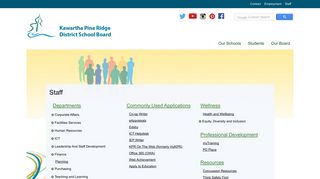 Staff - Kawartha Pine Ridge District School Board