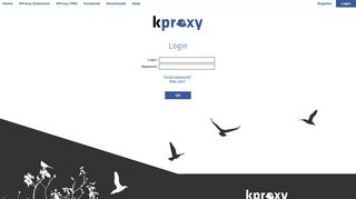KPROXY - Free Anonymous Web Proxy - Login