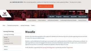 About Moodle | KPU.ca - Kwantlen Polytechnic University