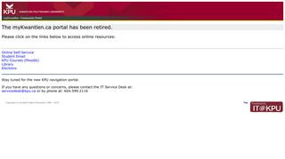 Kwantlen Polytechnic University Login - powered by SunGard Higher ...