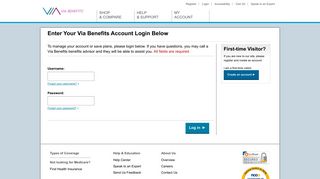 Login | Via Benefits - Extend Health - Via Benefits