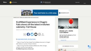 KraftMaid Experience in Chagrin Falls shows off the latest in kitchen ...