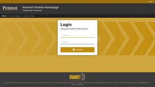 Login - Krannert Intranet Homepage