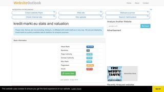 Kredit-markt : Website stats and valuation
