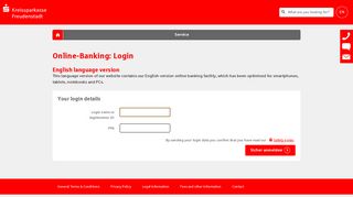 Online banking - Login - Kreissparkasse Freudenstadt