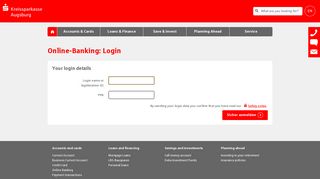 Online banking - Login - Kreissparkasse Augsburg