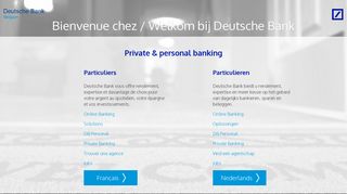 Welcome to Deutsche Bank – Deutsche Bank Belgium