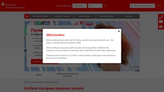 SEPA transfers - Payment transactions - A single account for ...