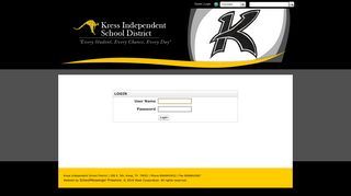Login - Kress Independent School District