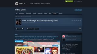Steam Community :: Guide :: How to change account! (Steam) ENG