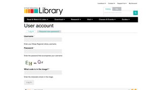 User account | Kitsap Regional Library